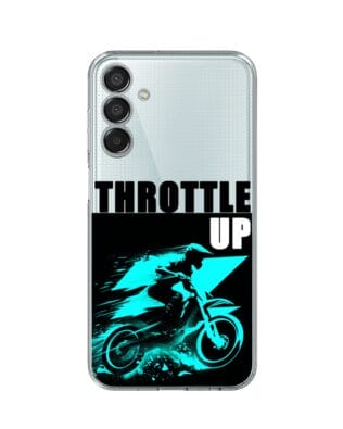 Etui do Samsung Galaxy M15 5G przeźroczyste, silikonowe Flexi, Bikers, Cross na maxa