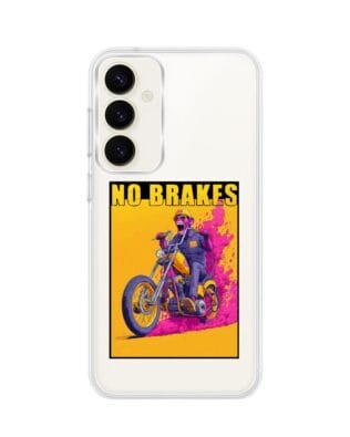 Etui do Samsung Galaxy S23 Plus z MagSafe przeźroczyste, silikonowe Flexi, Bikers, Motocyklem przez świat