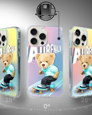 Etui do iPhone 15 Pro IBIZU California Sunset, zmieniające kolor, Adrenalin, deskorolka