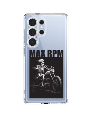 Etui do Samsung Galaxy S25 Ultra przeźroczyste, silikonowe Flexi, Bikers, Ghost Rider