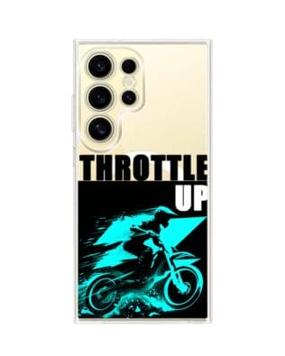 Etui do Samsung Galaxy S24 Ultra z MagSafe przeźroczyste, silikonowe Flexi, Bikers, Cross na maxa