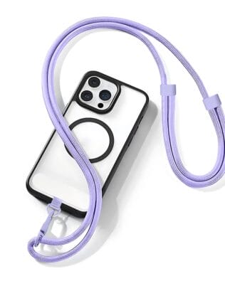 Smycz do telefonu, regulowana, fioletowa