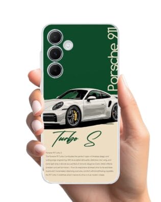 Etui do Samsung Galaxy M35 5G przeźroczyste, silikonowe Flexi, Szybkie Auta, Elegancja 911