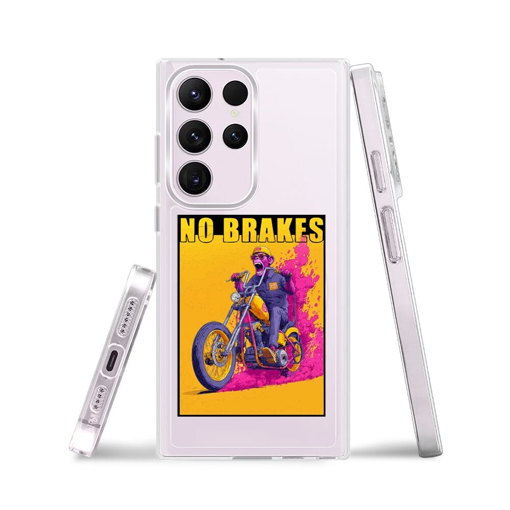 Etui do Samsung Galaxy S23 Ultra z MagSafe przeźroczyste, silikonowe Flexi, Bikers, Motocyklem przez świat - obrazek 3