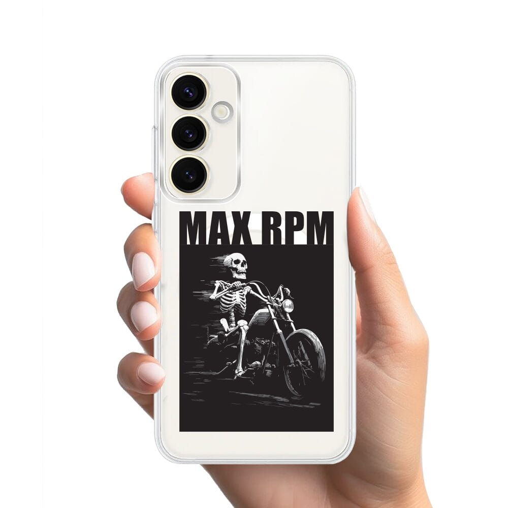 Etui do Samsung Galaxy S23 FE 5G z MagSafe przeźroczyste, silikonowe Flexi, Bikers, Ghost Rider - obrazek 2