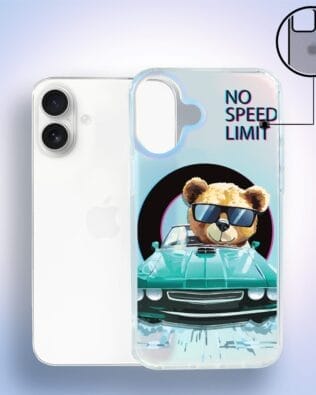Etui do iPhone 16 Plus IBIZU California Sunset, zmieniające kolor, Blue Car, niebieski samochód