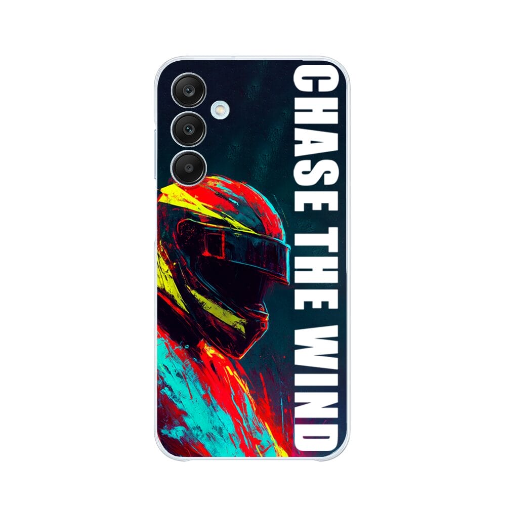 Etui do Samsung Galaxy M35 5G przeźroczyste, silikonowe Flexi, Bikers, Chase The Wind