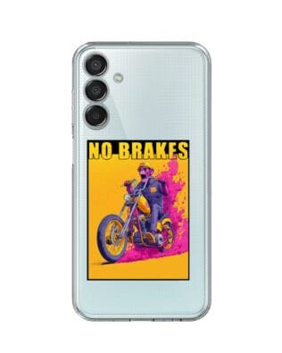 Etui do Samsung Galaxy M15 5G przeźroczyste, silikonowe Flexi, Bikers, Motocyklem przez świat