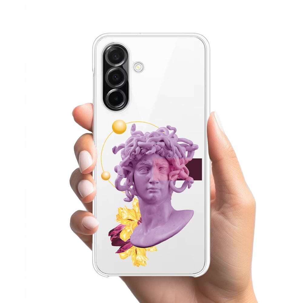 Etui do Samsung Galaxy A26 5G przeźroczyste, silikonowe Flexi, antyczna figura - obrazek 2