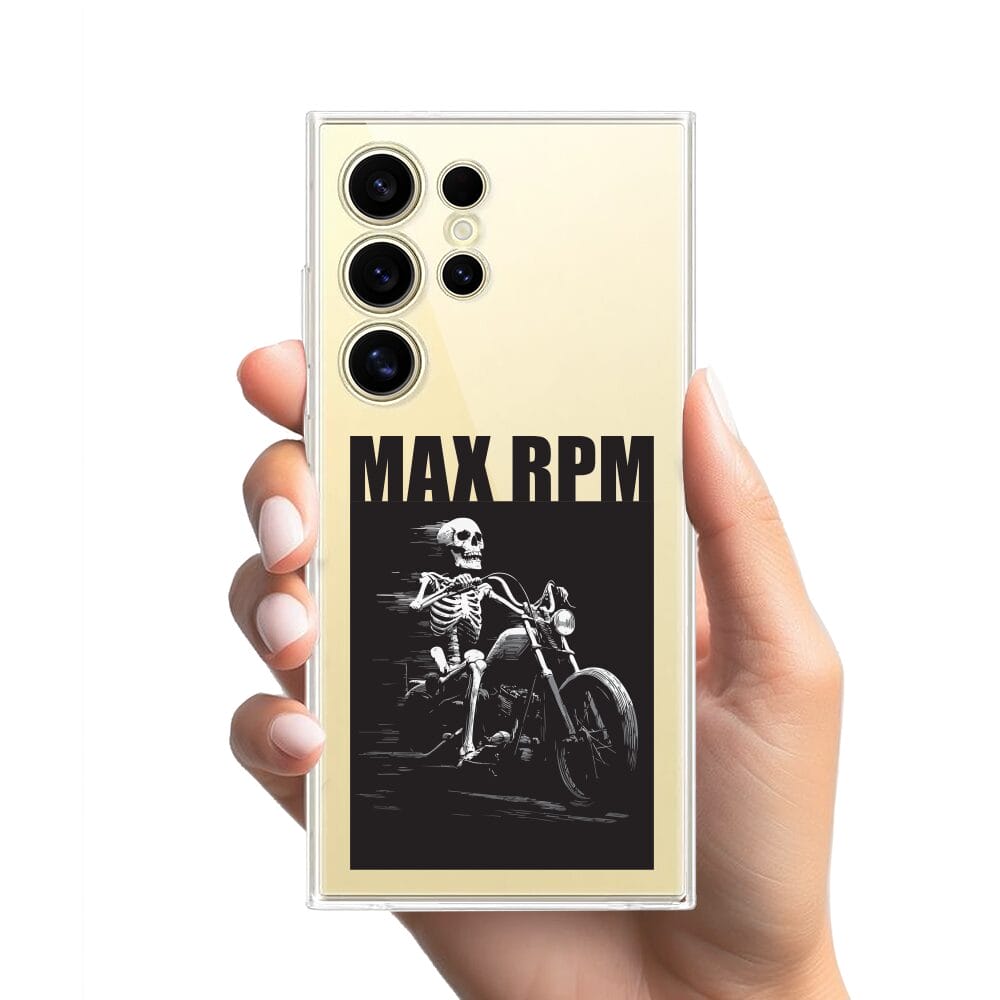 Etui do Samsung Galaxy S24 Ultra przeźroczyste, silikonowe Flexi, Bikers, Ghost Rider - obrazek 2