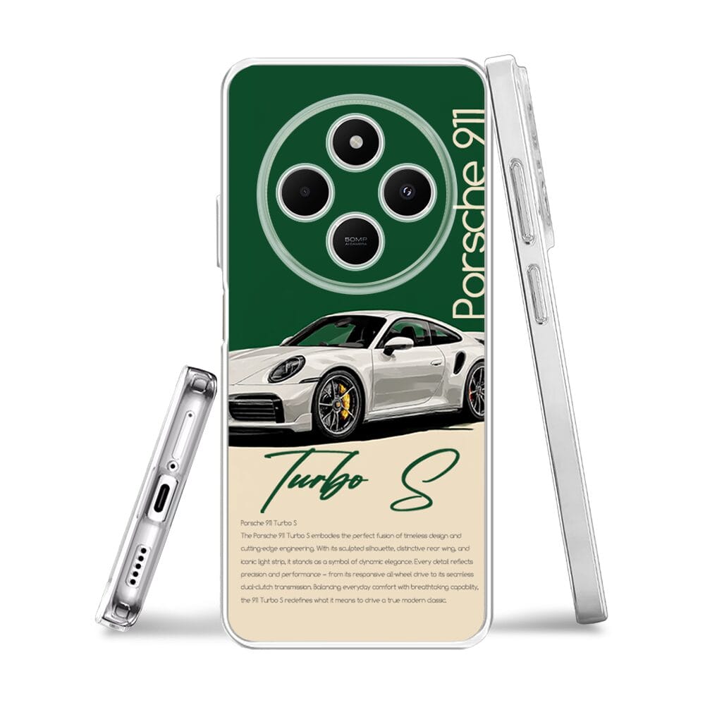 Etui do Xiaomi POCO C75 przeźroczyste, silikonowe Flexi, Szybkie Auta, Elegancja 911 - obrazek 3