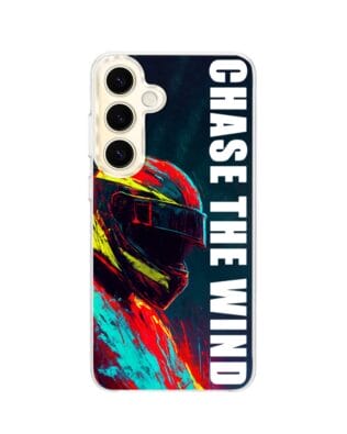 Etui do Samsung Galaxy S24 Plus z MagSafe przeźroczyste, silikonowe Flexi, Bikers, Chase The Wind