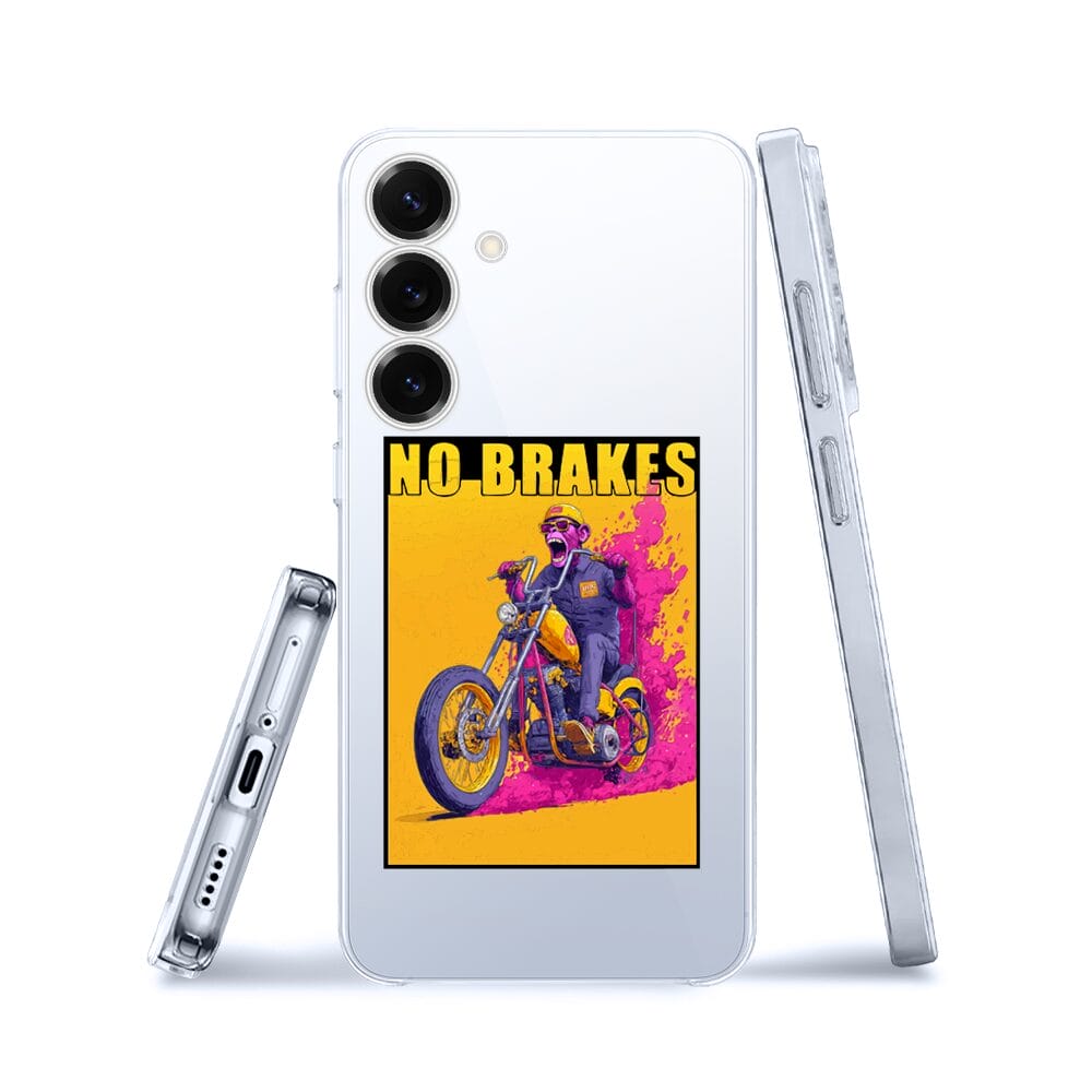 Etui do Samsung Galaxy S25 przeźroczyste, silikonowe Flexi, Bikers, Motocyklem przez świat - obrazek 3