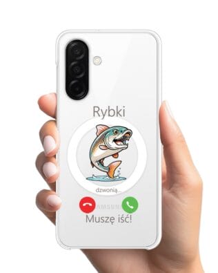 Etui do Samsung Galaxy A26 5G z MagSafe przeźroczyste, silikonowe Flexi, rybki dzwonią