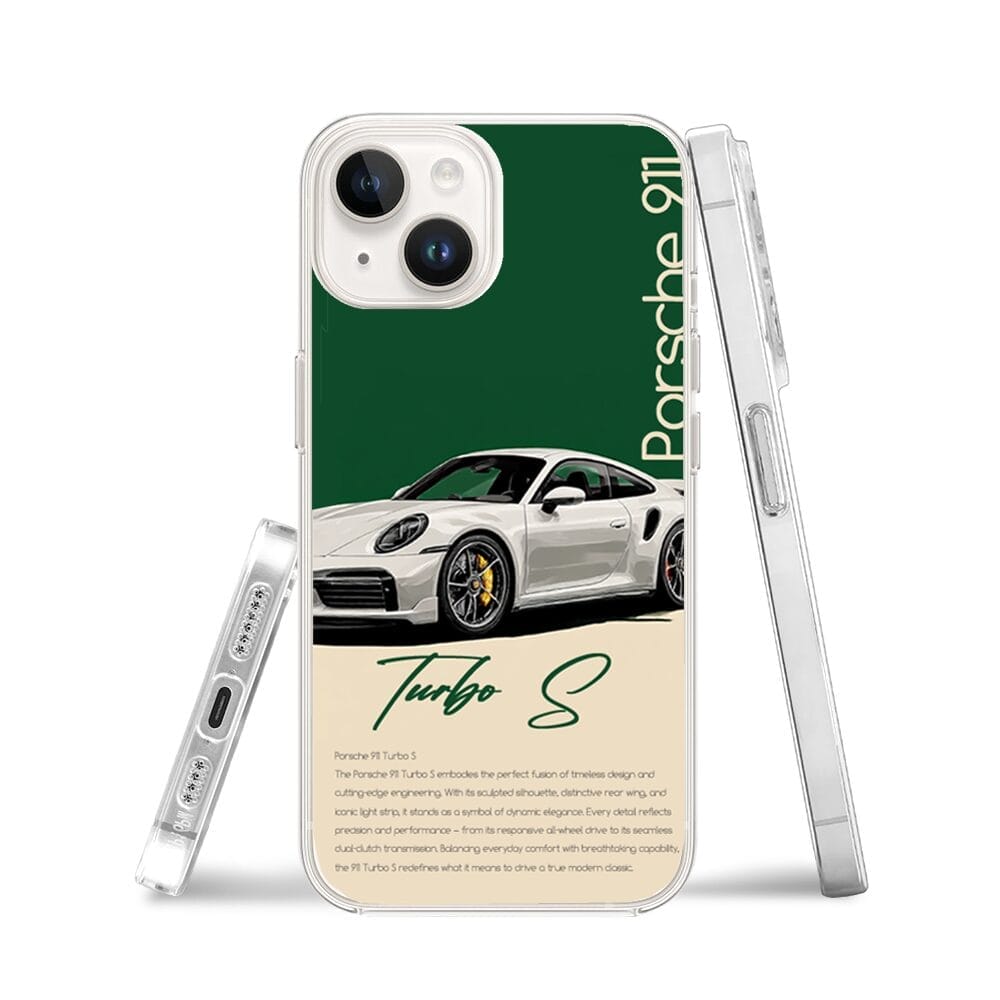 Etui do iPhone 14 Plus z MagSafe przeźroczyste, silikonowe Flexi, Szybkie Auta, Elegancja 911 - obrazek 3