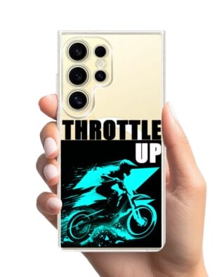 Etui do Samsung Galaxy S24 Ultra z MagSafe przeźroczyste, silikonowe Flexi, Bikers, Cross na maxa