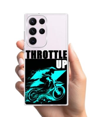 Etui do Samsung Galaxy S23 Ultra z MagSafe przeźroczyste, silikonowe Flexi, Bikers, Cross na maxa