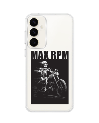 Etui do Samsung Galaxy S23 FE 5G z MagSafe przeźroczyste, silikonowe Flexi, Bikers, Ghost Rider