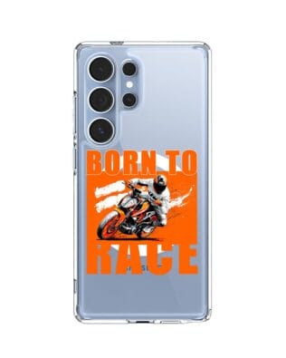 Etui do Samsung Galaxy S25 Ultra z MagSafe przeźroczyste, silikonowe Flexi, Bikers, Ścigacz