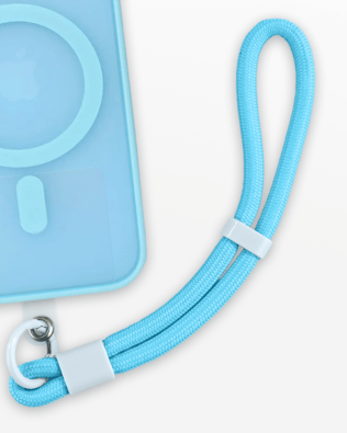 Regulowana smycz, krótki pasek na nadgarstek do telefonu, ultramaryna