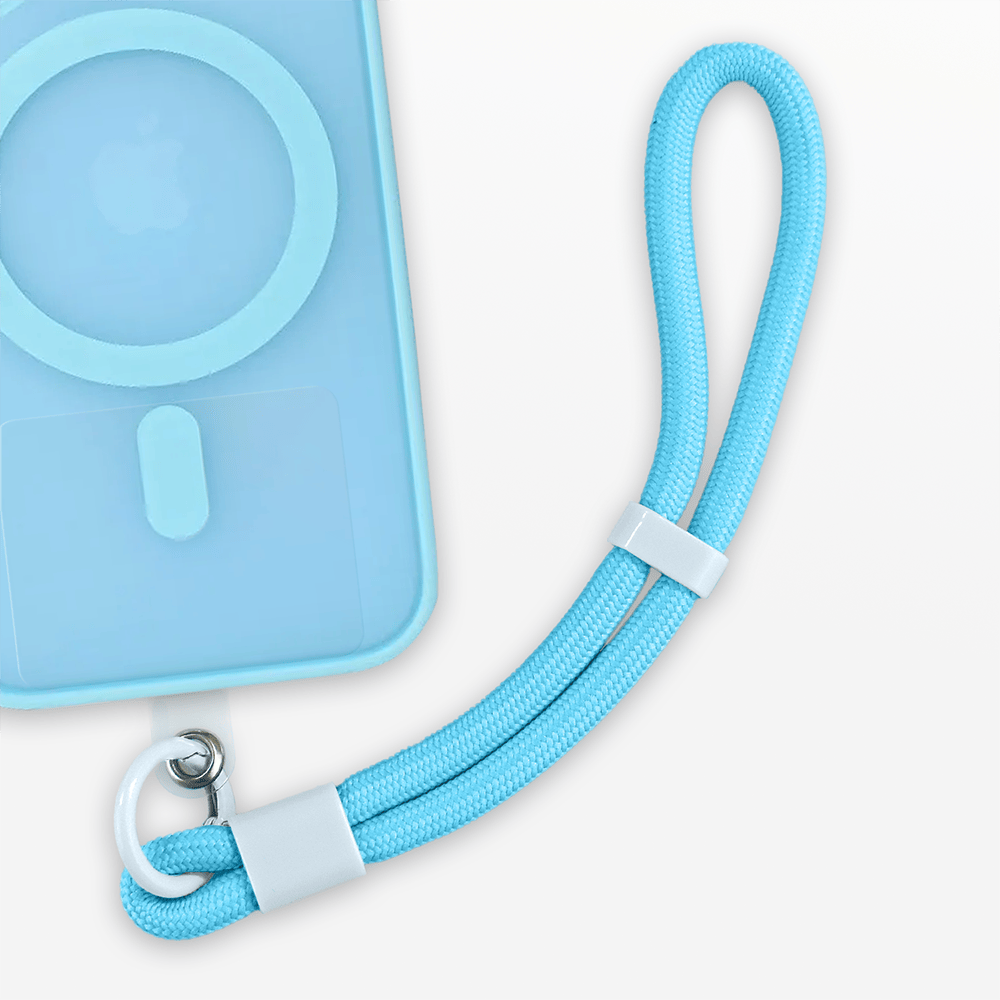 Regulowana smycz, krótki pasek na nadgarstek do telefonu, ultramaryna - obrazek 2