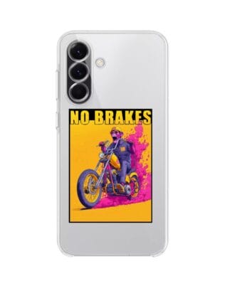 Etui do Samsung Galaxy A56 5G przeźroczyste, silikonowe Flexi, Bikers, Motocyklem przez świat