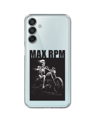 Etui do Samsung Galaxy M15 5G przeźroczyste, silikonowe Flexi, Bikers, Ghost Rider