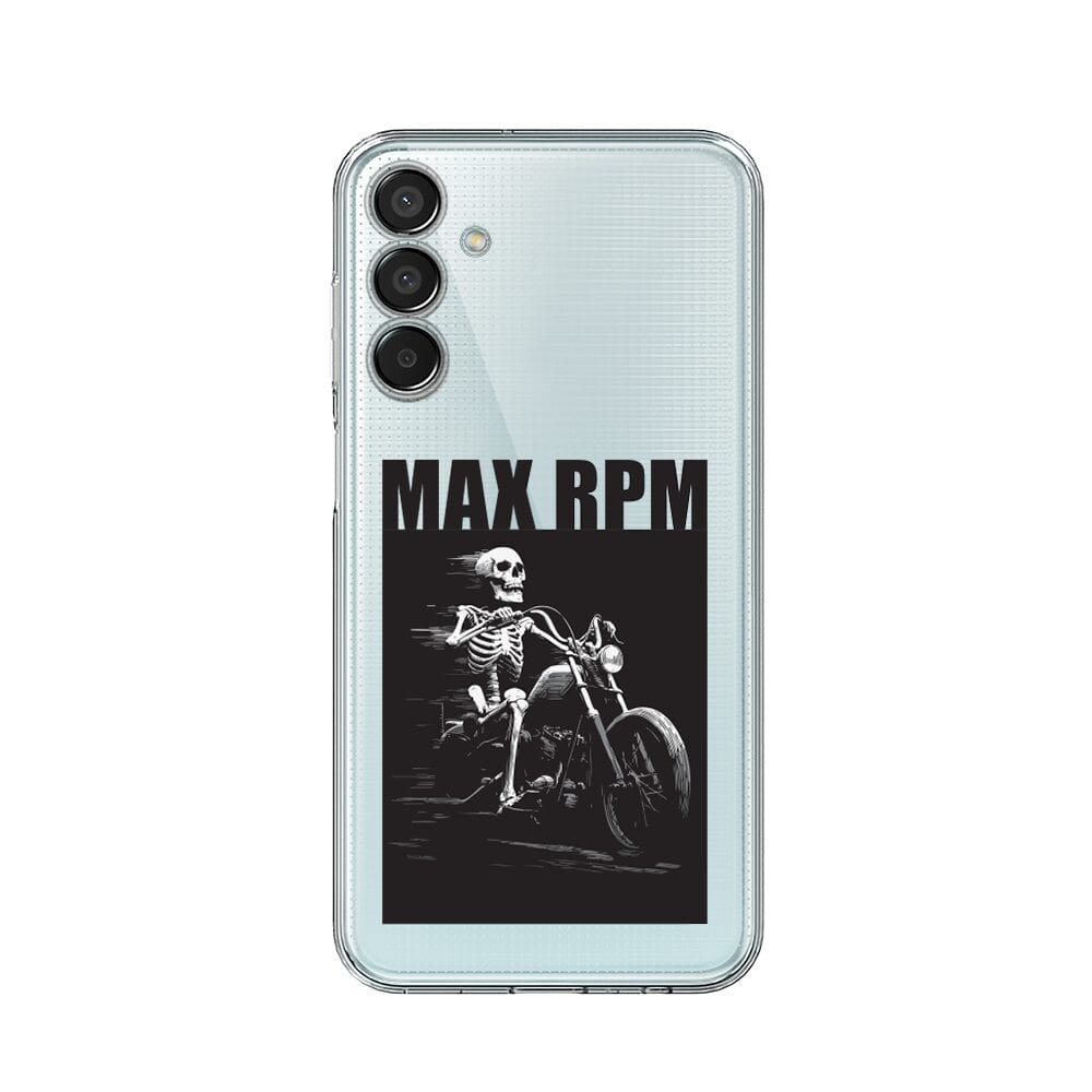 Etui do Samsung Galaxy M15 5G przeźroczyste, silikonowe Flexi, Bikers, Ghost Rider