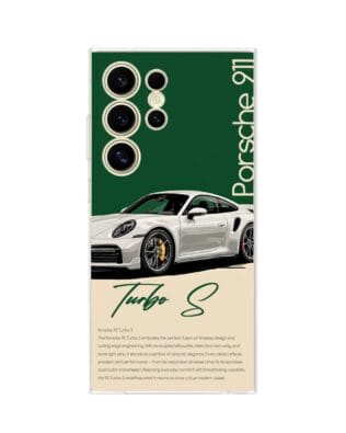 Etui do Samsung Galaxy S24 Ultra przeźroczyste, silikonowe Flexi, Szybkie Auta, Elegancja 911