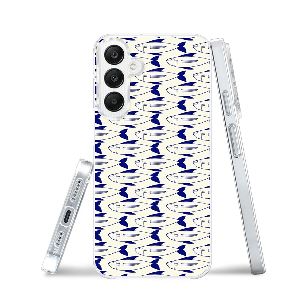 Etui do Samsung Galaxy A25 5G przeźroczyste, silikonowe Flexi, pływające rybki - obrazek 3