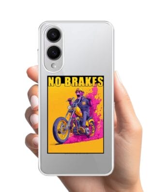 Etui do Samsung Galaxy S25 Edge z MagSafe przeźroczyste, silikonowe Flexi, Bikers, Motocyklem przez świat