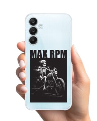 Etui do Samsung Galaxy M35 5G przeźroczyste, silikonowe Flexi, Bikers, Ghost Rider