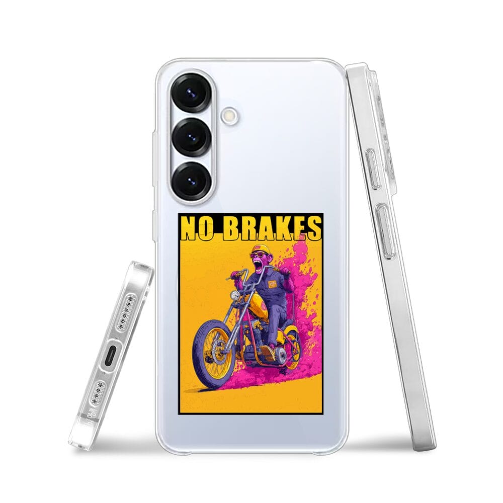 Etui do Samsung Galaxy S25 z MagSafe przeźroczyste, silikonowe Flexi, Bikers, Motocyklem przez świat - obrazek 3