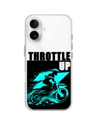 Etui do iPhone 16 Plus przeźroczyste, silikonowe Flexi, Bikers, Cross na maxa