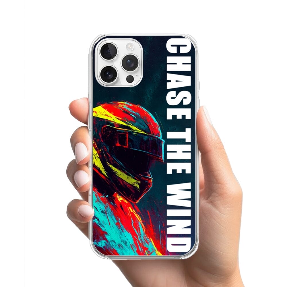 Etui do iPhone 12 Pro z MagSafe przeźroczyste, silikonowe Flexi, Bikers, Chase The Wind - obrazek 2