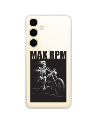 Etui do Samsung Galaxy S24 Plus przeźroczyste, silikonowe Flexi, Bikers, Ghost Rider