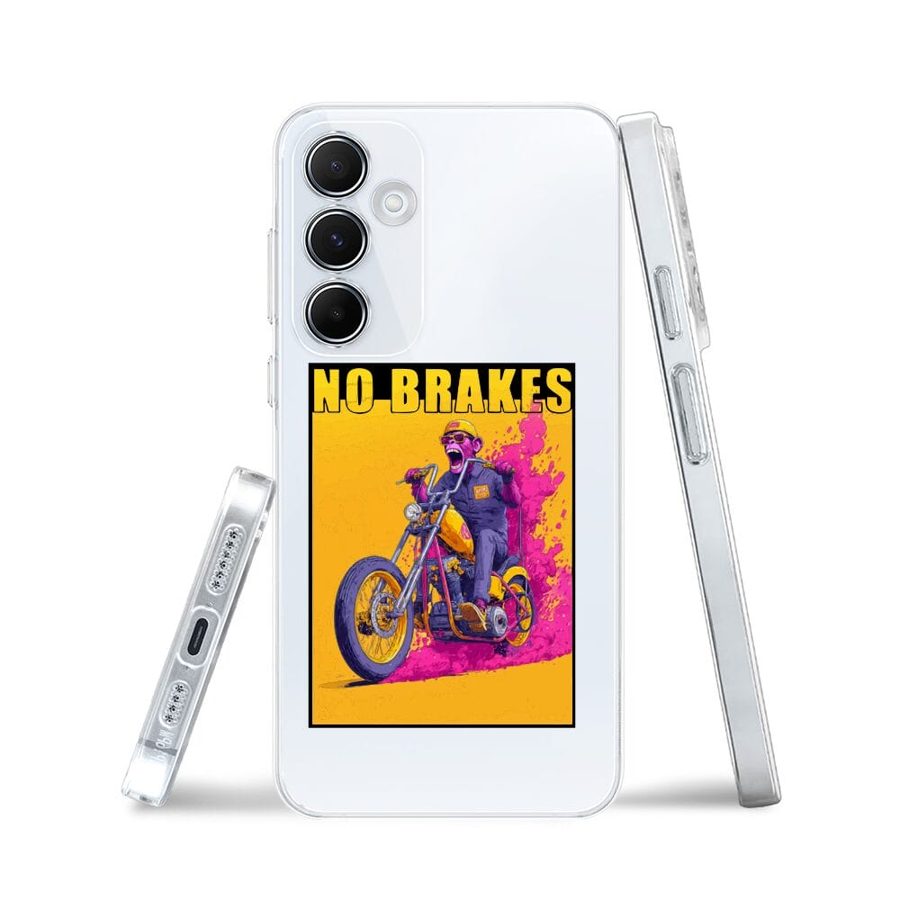 Etui do Samsung Galaxy M35 5G przeźroczyste, silikonowe Flexi, Bikers, Motocyklem przez świat - obrazek 3