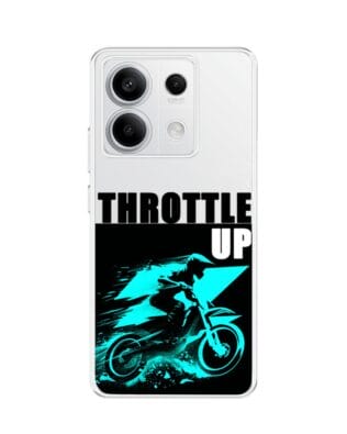 Etui do Xiaomi Redmi Note 13 Pro 5G przeźroczyste, silikonowe Flexi, Bikers, Cross na maxa