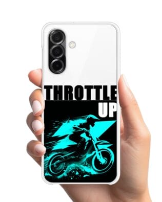 Etui do Samsung Galaxy A26 5G przeźroczyste, silikonowe Flexi, Bikers, Cross na maxa