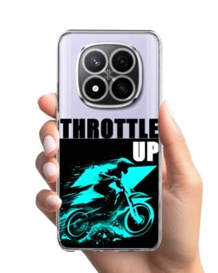 Etui do Xiaomi Redmi Note 14 Pro 4G przeźroczyste, silikonowe Flexi, Bikers, Cross na maxa