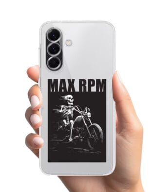 Etui do Samsung Galaxy A56 5G przeźroczyste, silikonowe Flexi, Bikers, Ghost Rider