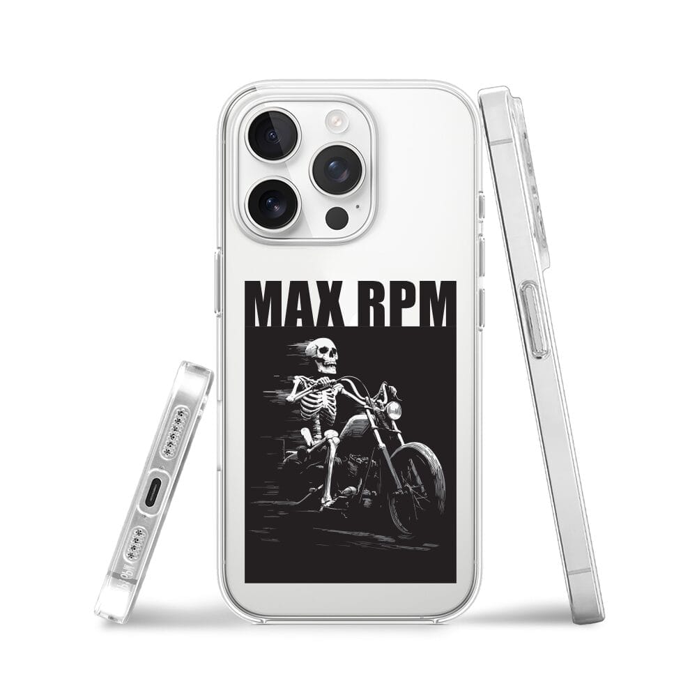 Etui do iPhone 13 Pro przeźroczyste, silikonowe Flexi, Bikers, Ghost Rider - obrazek 3