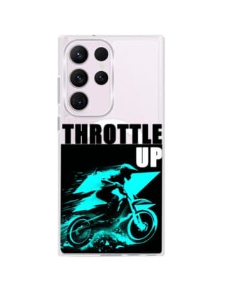 Etui do Samsung Galaxy S23 Ultra z MagSafe przeźroczyste, silikonowe Flexi, Bikers, Cross na maxa