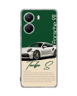 Etui do Xiaomi POCO X7 Pro przeźroczyste, silikonowe Flexi, Szybkie Auta, Elegancja 911