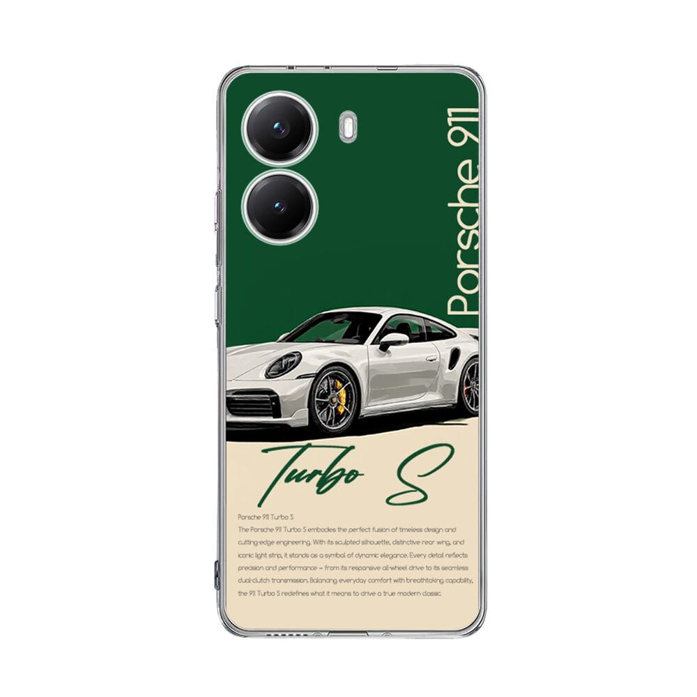 Etui do Xiaomi POCO X7 Pro przeźroczyste, silikonowe Flexi, Szybkie Auta, Elegancja 911