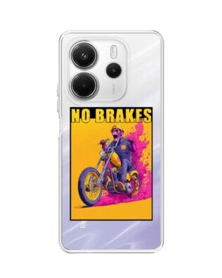 Etui do Xiaomi Redmi Note 14 4G przeźroczyste, silikonowe Flexi, Bikers, Motocyklem przez świat