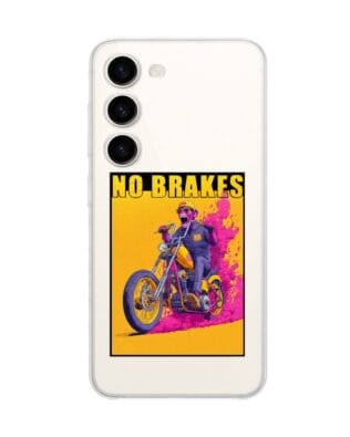 Etui do Samsung Galaxy S23 przeźroczyste, silikonowe Flexi, Bikers, Motocyklem przez świat