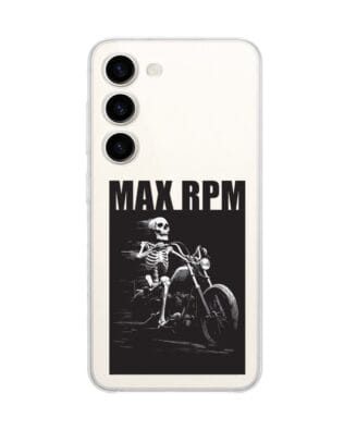 Etui do Samsung Galaxy S23 Plus przeźroczyste, silikonowe Flexi, Bikers, Ghost Rider