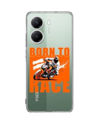 Etui do Xiaomi POCO X7 Pro przeźroczyste, silikonowe Flexi, Bikers, Ścigacz