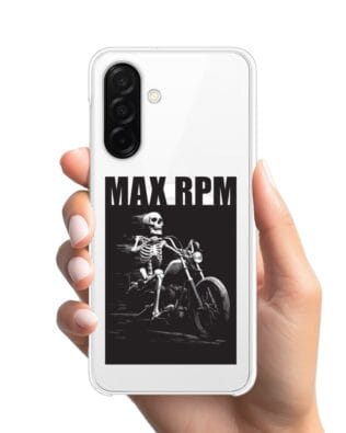 Etui do Samsung Galaxy A26 5G z MagSafe przeźroczyste, silikonowe Flexi, Bikers, Ghost Rider